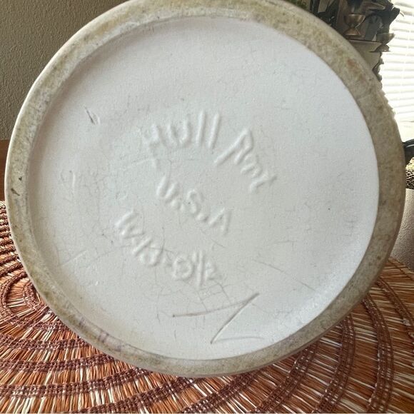 Vintage Hull Art Floral Double Handle Pottery Vase Pink Yellow Pink Green - Picture 10 of 14